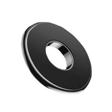 Q6 Black Magnetic Car Phone Holder - Round Dashboard Navigation Bracket - 1