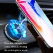 Q6 Black Magnetic Car Phone Holder - Round Dashboard Navigation Bracket - 6