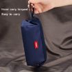ANGOO Large-Capacity Blue Pencil Case - Simple Boat Shape Stationery Bag - 5