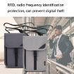 RFID Travel Passport Bag - Multi-Function Document Holder (Gray) - 5