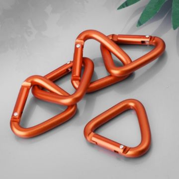 Triangle Carabiner Keychain Clip Hook - 2PCS Outdoor Camping Hiking Accessory - 1