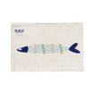 Cotton Linen Double Layer Anti-slip Geometric Placemat Potholder (Fish) - 1
