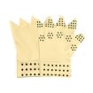 Dispensing Protective Non-Slip Half-Finger Gloves, Free Size, Skin Color - 1