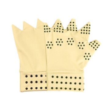 Dispensing Protective Non-Slip Half-Finger Gloves, Free Size, Skin Color - 1