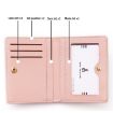 BATSIOE Pink Ladies Wallet - Compact Two-Fold Student Coin Purse - 4