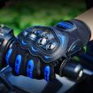Riding Tribe MCS-17 Touch Screen Motorcycle Gloves, Size L, Green - 7