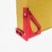 Aluminum Alloy 90 Square Multi-Function Scribing Triangle Ruler - Red - 5