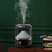 HX-930 Black Round Mirror Essential Oil Ultrasonic Humidifier 70ml - 2