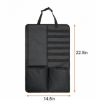 Car Seat Back Hanging Storage Bag - 2 PCS Oxford Cloth (Black) - 3