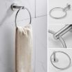 304 Stainless Steel Grooved Bathroom Pendant Shelf, Wire Drawing Style - 4