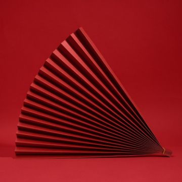 Red Wine 69x39cm Photo Props Cardboard Folding Fan Photography Background - 1