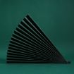 Dark Green 69x39cm Folding Fan Photo Props Cardboard Background (10 Pack) - 1