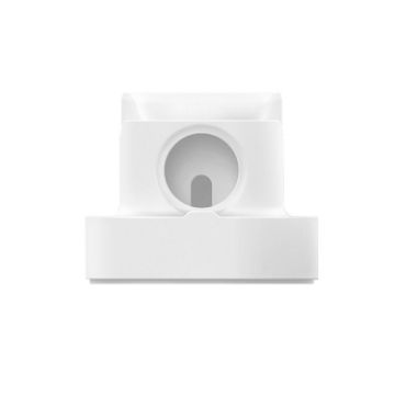2 In 1 Silicone Charging Stand for Apple Watch - White - 1