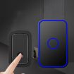 CACAZI A19 Wireless Music Doorbell, 1 Receiver, US Plug, Black, No Battery - 2