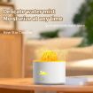 HX-130 White Planet Night Light Flame Aromatherapy Humidifier US Plug - 3