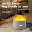 HX-130 White Planet Night Light Flame Aromatherapy Humidifier US Plug - 8