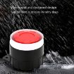 BJ-1K 12V High-Decibel Buzzer Dual Audio Siren Alarm (Red White Black) - 7