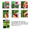 Luminous 4m Outdoor Camping Tent Wind Rope with S Buckle - 4 Rolls Yellow - 4