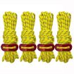 4m x 4 Rolls Luminous Tent Wind Rope with Figure 8 Buckle - Yellow - 1