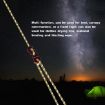 4m x 4 Rolls Luminous Tent Wind Rope with Figure 8 Buckle - Yellow - 3