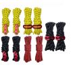 Luminous Tent Wind Rope with S Buckle - 4m x 6 Rolls, Black - 2
