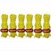 Luminous Tent Wind Rope with Figure 8 Buckle - 4m x 6 Rolls, Yellow - 1