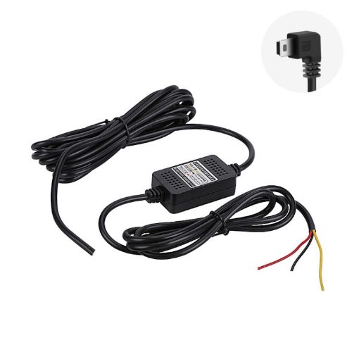 H516 Step-down Video Car Charger Line, No Fuse, Mini Left Elbow - 1