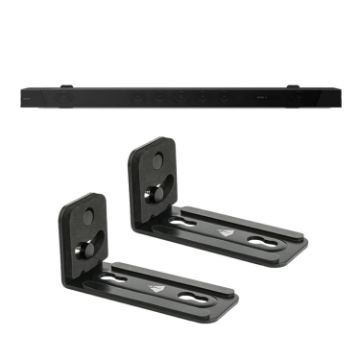 Universal Non-Slip Wall Bracket for Long Strip Speaker - Black - 1