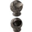 Copper Rose Retro Metal Spherical Ashtray with Lid - Home Decor Ornament - 5