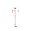 3mm Ceramic Triangle Handle Metal Flashlight Drill Bit - 2