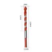 8mm Ceramic Triangle Handle Metal Flashlight Drill Bit - 2