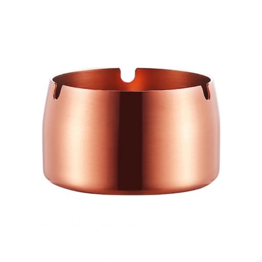 Rose Gold Small Windproof Drop-Proof Stainless Steel Ashtray - 1