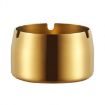 Large Gold Windproof Drop-Proof Thickened Stainless Steel Ashtray - 1