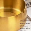 Extra Large Gold Windproof Drop-Proof Stainless Steel Ashtray - 5