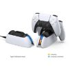 DOBE TP5-05103 PS5 Gamepad Charging Base with Indicator Light - White - 5