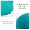Inflatable U-Shaped Neck Pillow - Peacock Green, Travel Comfort - 5