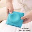 Inflatable U-Shaped Neck Pillow - Milk Silk Blue U018-04 - 7