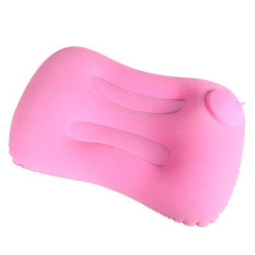 Inflatable U-Shaped Neck Pillow - Rose Red, Travel Comfort U019-03 - 1