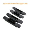 3D Adjustable Cross Hinge Folding Door Concealed Hinge, No. 5 Black 120kg - 4