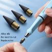 5 PCS Erasable HB Writing Pencils - No Ink, No Sharpening, Red - 3