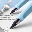 5 PCS Erasable HB Writing Pencils - No Ink, No Sharpening, Red - 5