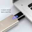 USB 3.0 Female to USB-C Male OTG Adapter - 10 Pack (Grey) - 6
