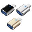 USB 3.0 Female to USB-C Male OTG Adapter 3-Pack with Indicator Light - 2