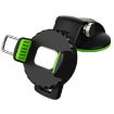 Green Car Diamond Suction Cup Mobile Phone Holder - 1