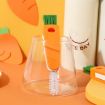 3 in 1 Cup & Pacifier Cleaning Brush Set - 4 PCS (Orange) - 6