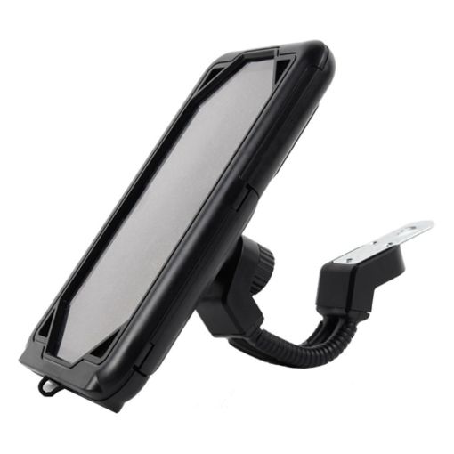 Waterproof Motorcycle/Bicycle Phone Holder for Rearview Mirror (7 inch) - 1