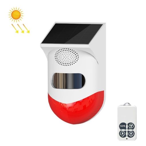 Solar Infrared Alarm, Outdoor IP67 Waterproof, Recording Feature - 1