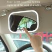 LED Light Car Sun Visor Makeup Mirror - White | Compact & Stylish - 7