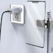 S15 Magnetic Aluminum Car Phone Holder & Cable Storage Sticker (Silver) - 7