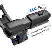 Black PB-45B Car Rear Aluminum Alloy Telescopic Phone Holder Box - 4